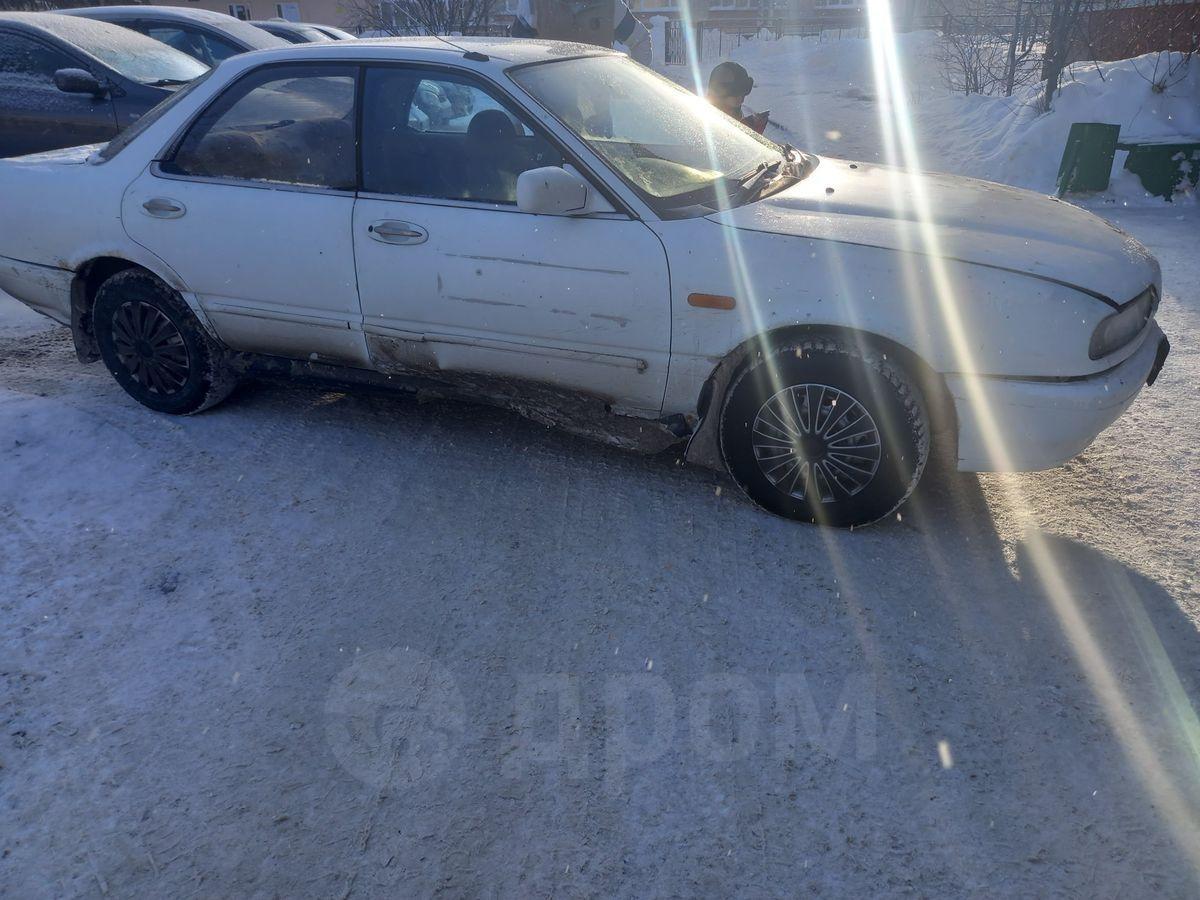 Nissan Presea 1991 год в Тобольске, Заклинло на второй скорости едет только  на ней, продажа или обмен, доки чистые, обмен на равноценную, мкпп, 1.8  литра, бу