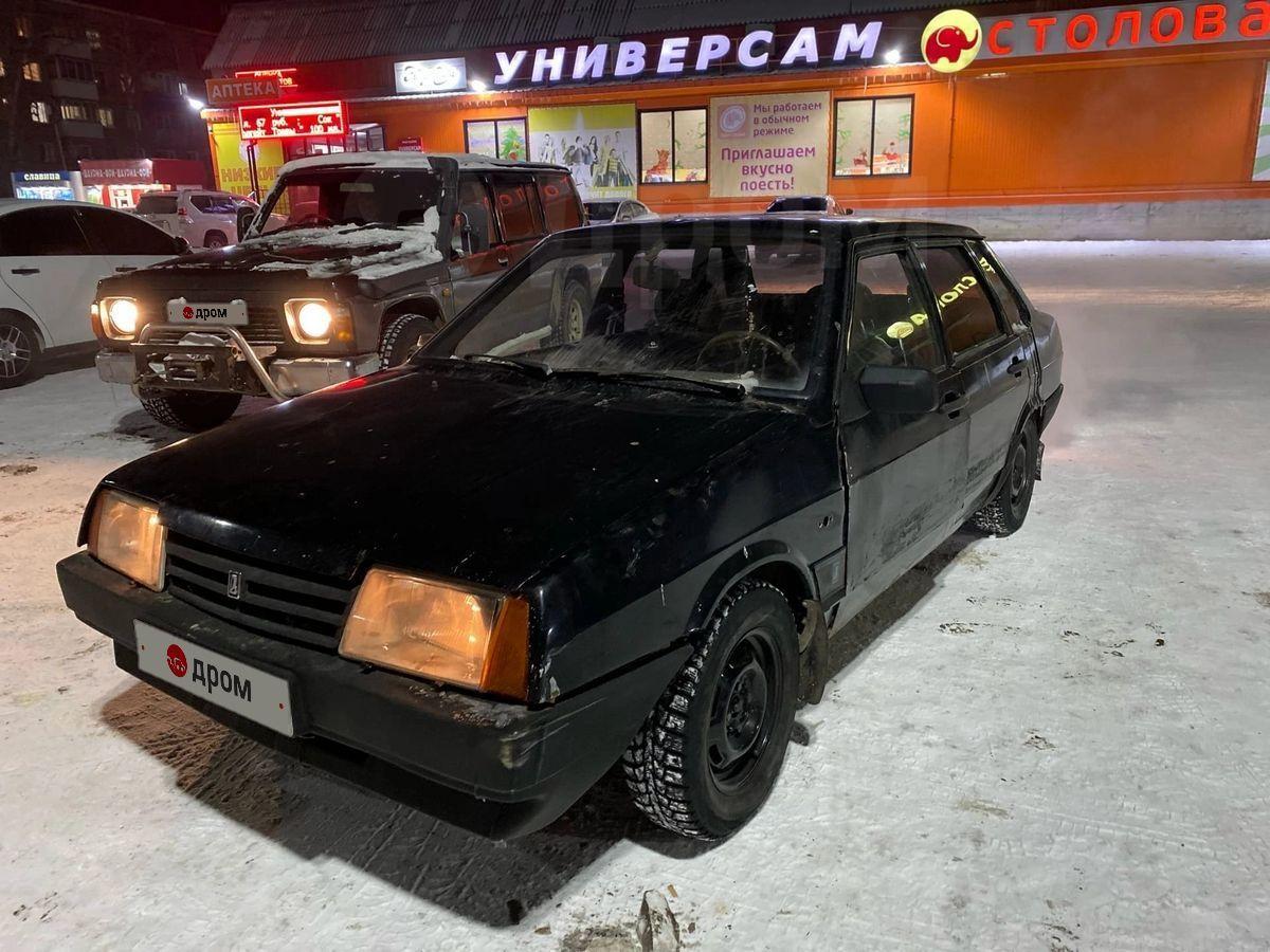 Лада 21099 в Черногорске, Гниль есть поддомкратники (на езду не влияет ),  на полном и уверенном ходу, коробка механическая, пробег 999999 км, бу,  черный, бензин