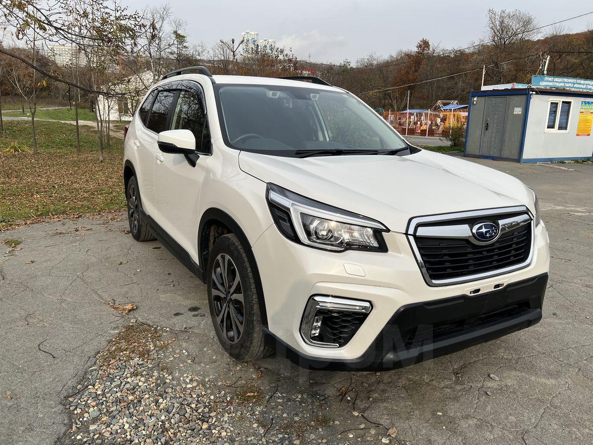 Купить авто Субару Форестер 2019 во Владивостоке, SUBARU FORESTER 2019 Год  выпуска, автоматическая коробка, полный привод, комплектация 2.5 Premium  4WD, белый