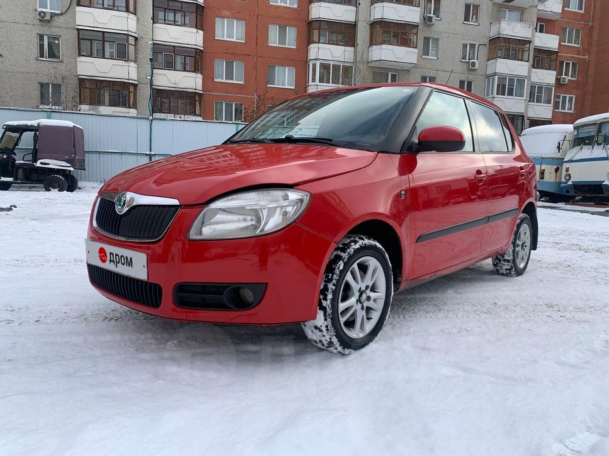 Skoda Fabia 2009 вишнёвая