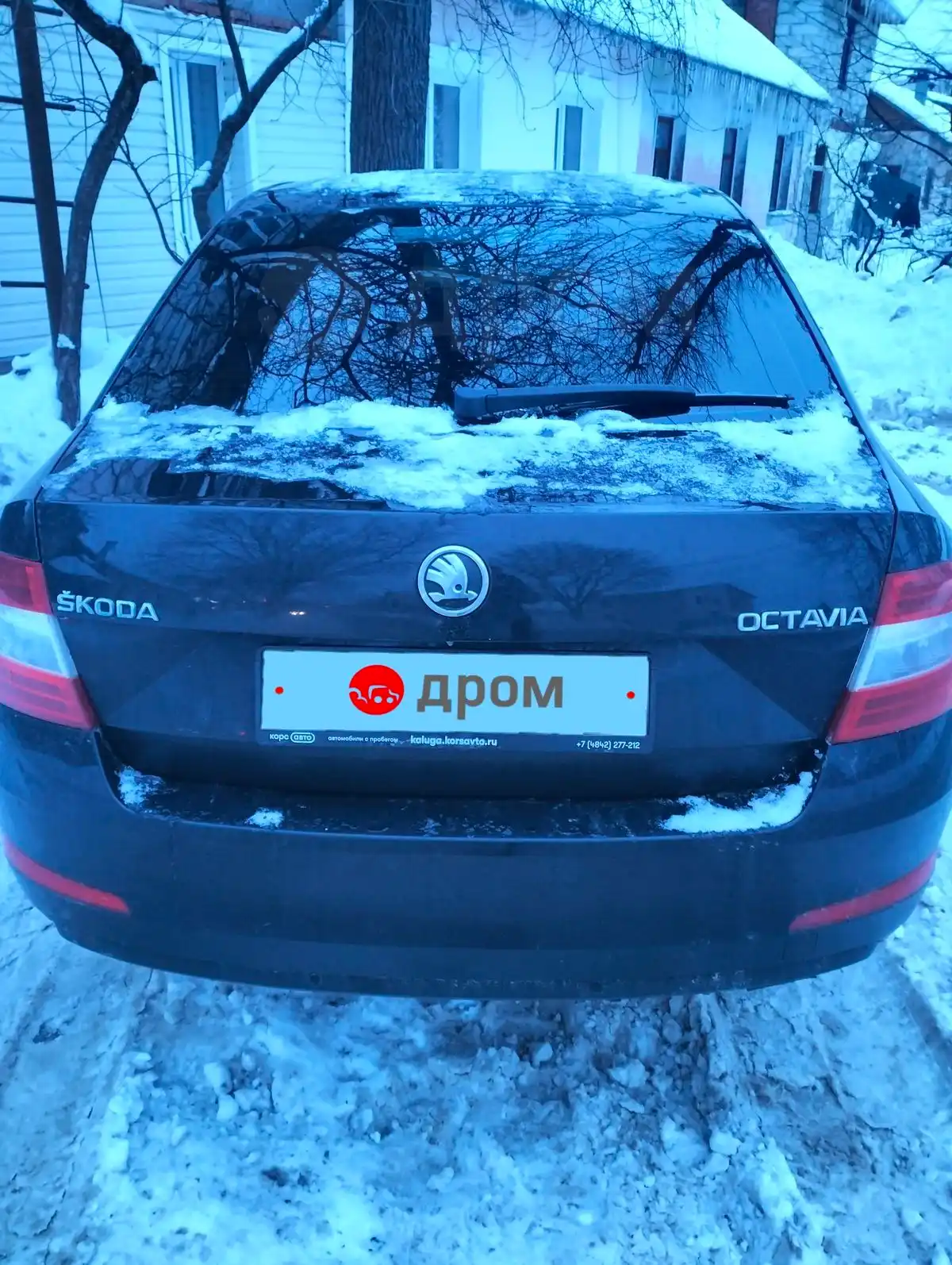 Купить авто Skoda Octavia 2013 в Калуге, Продается Шкода Октавиа.2013 год,  акпп, черный, лифтбек, 1.4 TSI DSG Ambition , бензин