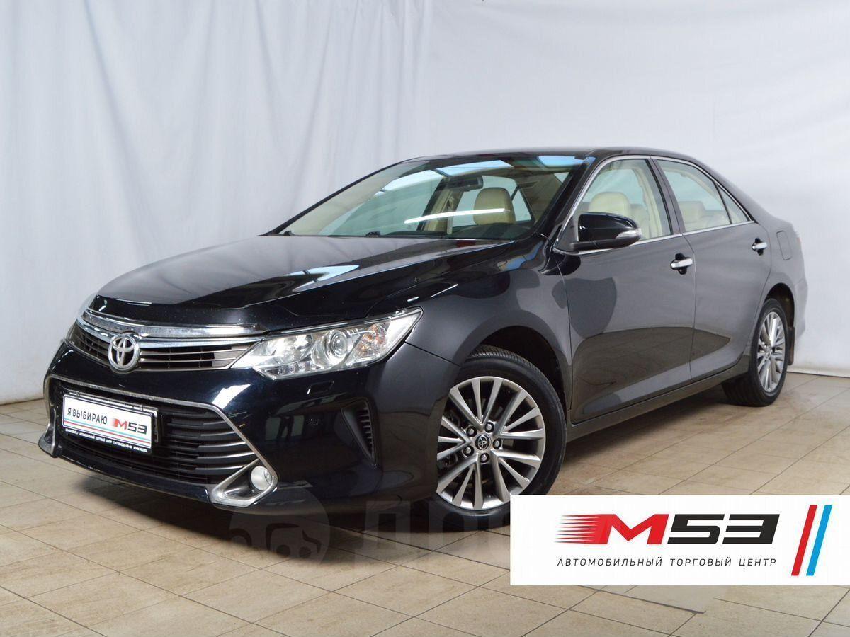 Купить Toyota Camry 2016 в Кемерово, Комплектация: Toyota Camry VII (XV50)  Рестайлинг 2.5 AT (181 л.с.) Элеганс Плюс, левый руль, седан, 2.5 литра,  автомат, бу