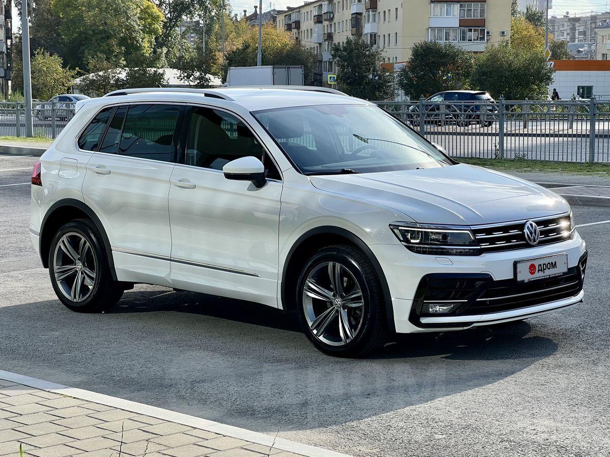 Авто Volkswagen Tiguan 2018 г.в. в Екатеринбурге, Volkswagen Tiguan 2.0 TDI  4motion R-Line 150 л.с. 🇩🇪, автомат, 2 литра, 4вд, дизель,  белый, 2.0 TDI DSG 4Motion Sportline