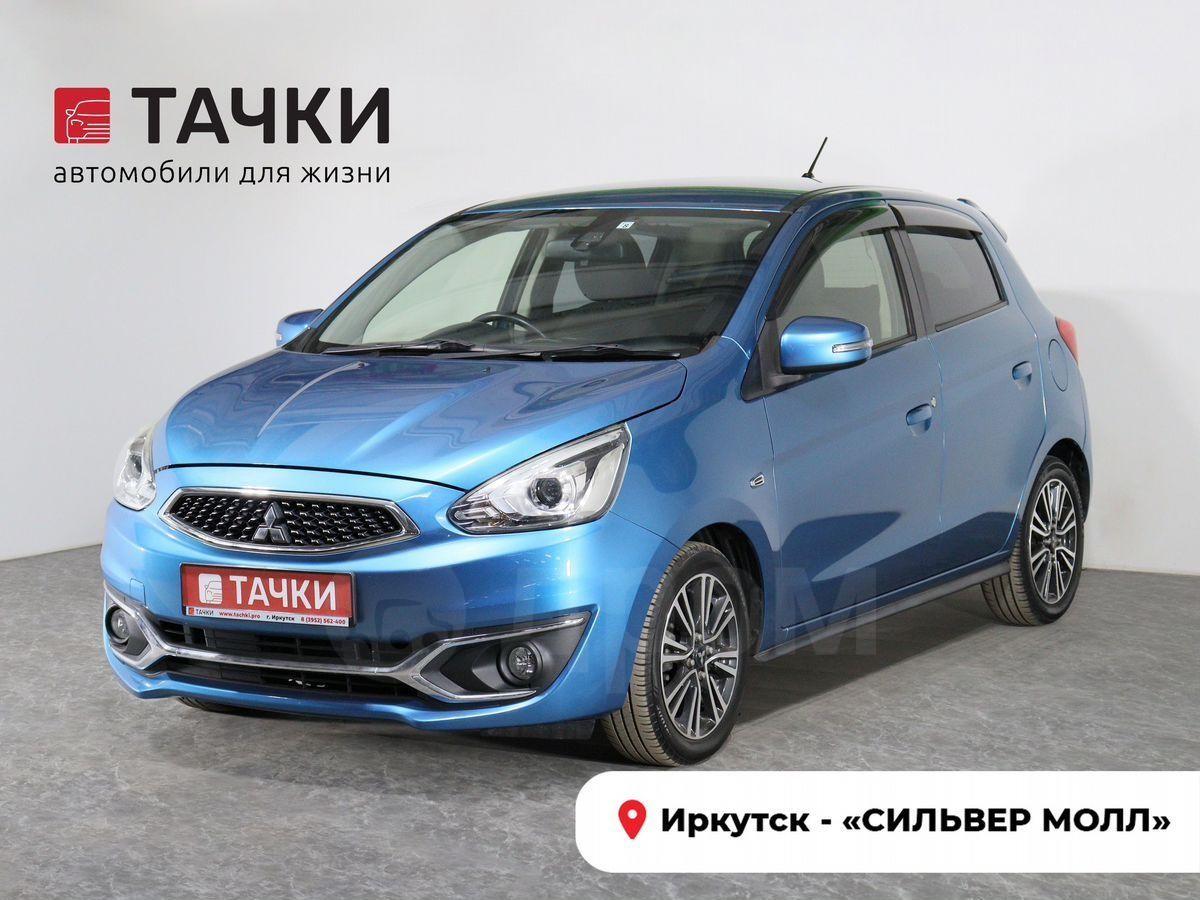 Mitsubishi Mirage 2016 в Иркутске, синий, автомат AT, бензин, хэтчбек 5  дв., б/у