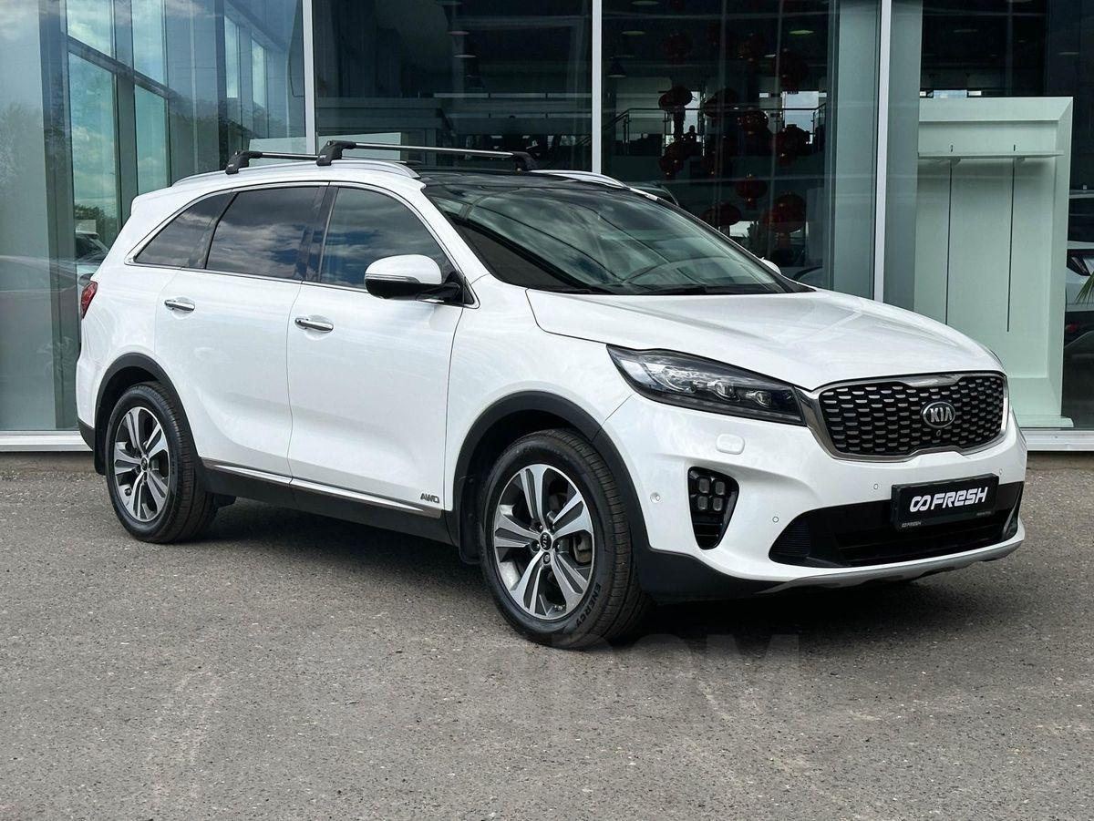 Купить авто Kia Sorento 2018 в Твери, Модель: Sorento, б/у, полный привод,  2.2 л., белый, дизель