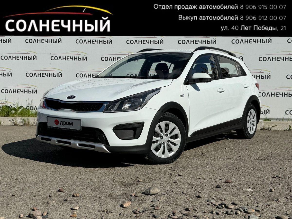 Kia Rio X (X-Line) 2018 года в Красноярске, Автомобиль дилерский  Красноярск, один владелец, обмен возможен, 1.6 литра, б/у, белый,  комплектация 1.6 AT Luxe, АКПП