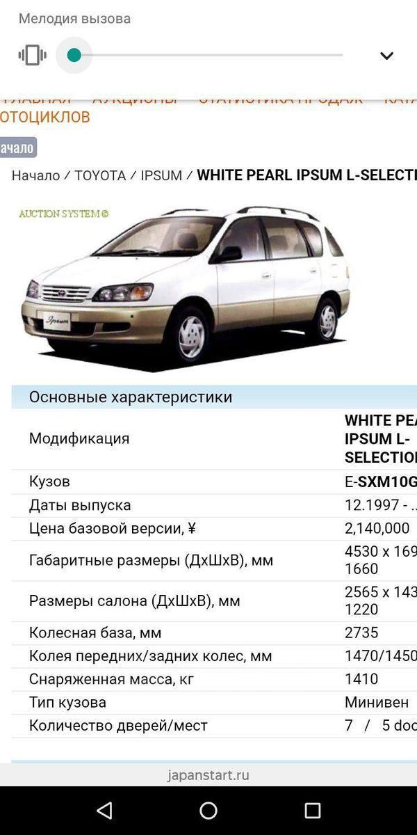   Toyota Ipsum 1997 , 270000 , 