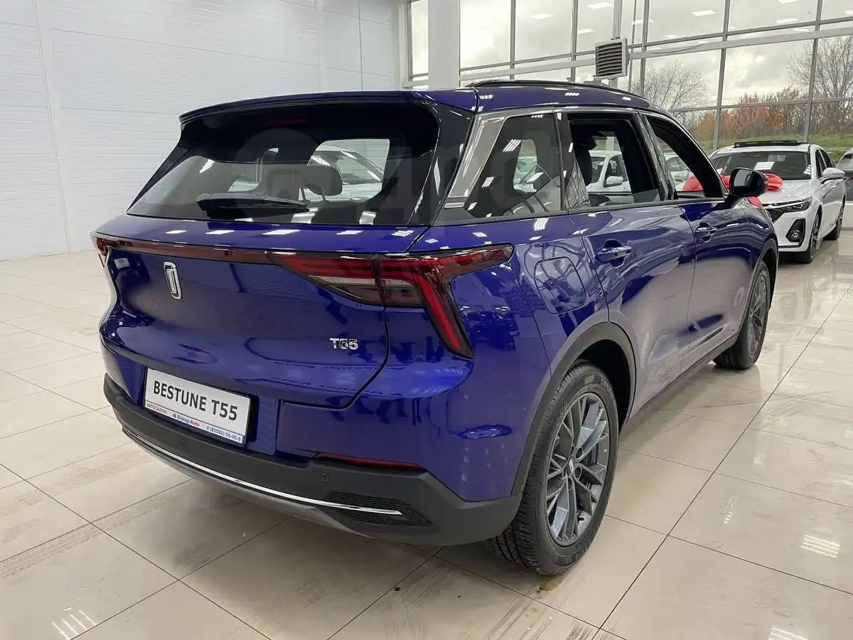 ФАВ Бестюн Т55 2023 год в Азнакаево, x1f3c6;Диалог Авто — №1 по продажам  китайских брендов в Республике Татарстан, бензин, новый автомобиль, АКПП,  синий, комплектация 1.5 AMT Transcend