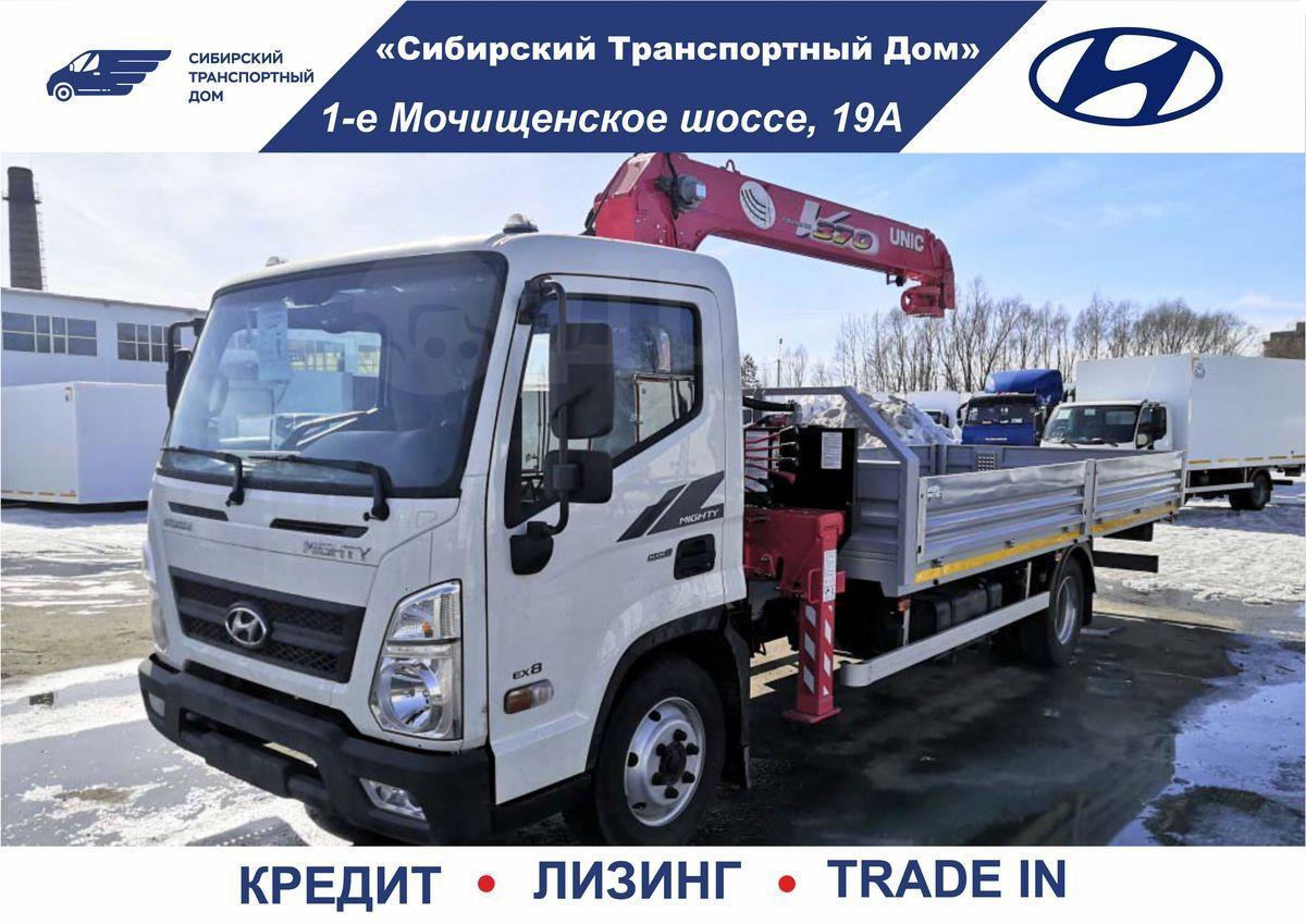 Купить Hyundai Mighty Манипулятор (КМУ) 2022 года в Новосибирске: цена 8  500 000 руб., дизель, механика - Грузовики