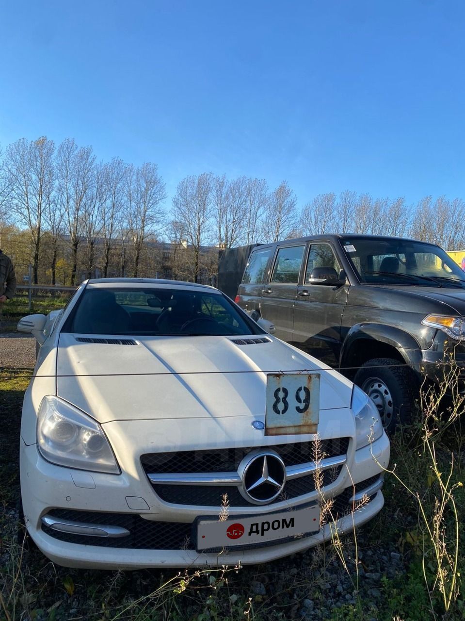Мерседес SLK 200 белый