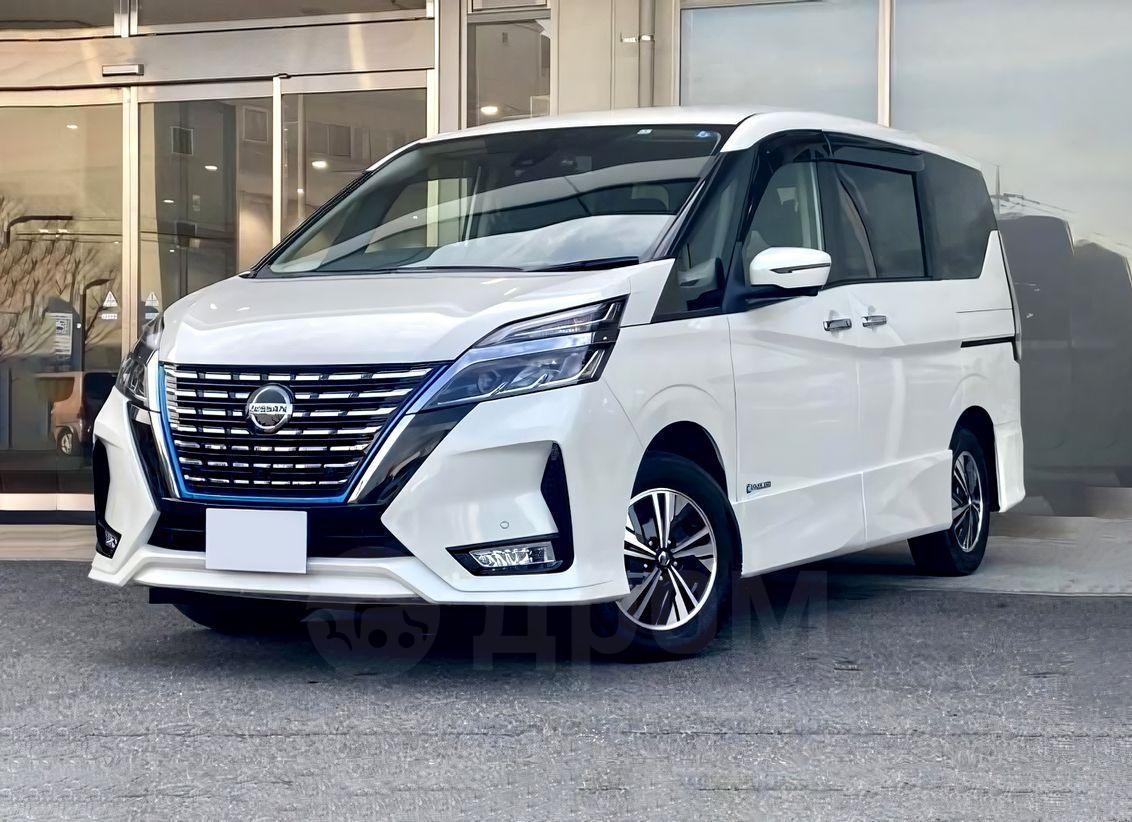 Nissan Serena 21 год во Владивостоке, Привозим любые автомобили из-за  рубежа с правым и левым рулем, автоматическая коробка, бензиновый, под  заказ, белый, гибрид