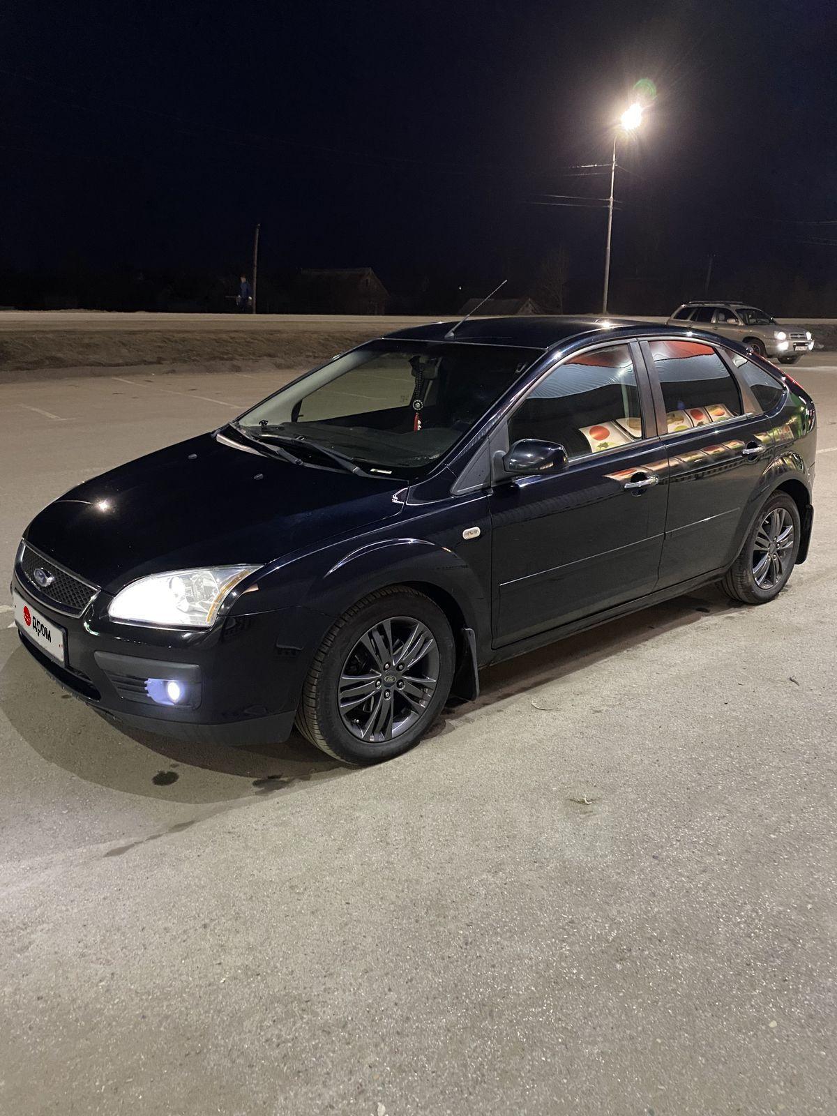 Форд Фокус 2007 в Нефтекамске, Продам Ford Focus 1.6 100 л.с в хорошем  состоянии, езжу каждый день, механика, бензиновый, б/у, черный, пробег  200тысяч км, Башкортостан